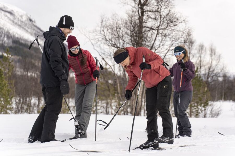 Breivikeidet: Cross-Country Skiing & Husky Visit - Sami Lavvu Warm-Up: Hot Drinks, Cake, and a Real Recovery Break