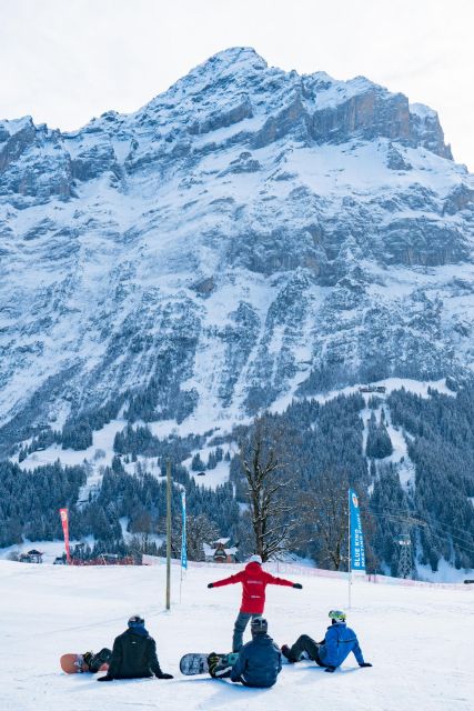 From Interlaken: Afternoon Beginners Snowboarding Lesson - The Eiger North Face effect: why the views change your attitude