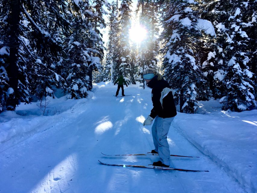 Lake Louise: Cross Country Skiing Lesson with Tour - Morning setup at the bench: waivers, forms, and orientation