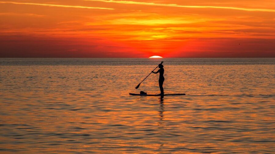 Perissa: Santorini Jet Skiing, Tubing, and Kayaking Package - Kayak or SUP for One Hour: Self-Guided, Your Pace Wins