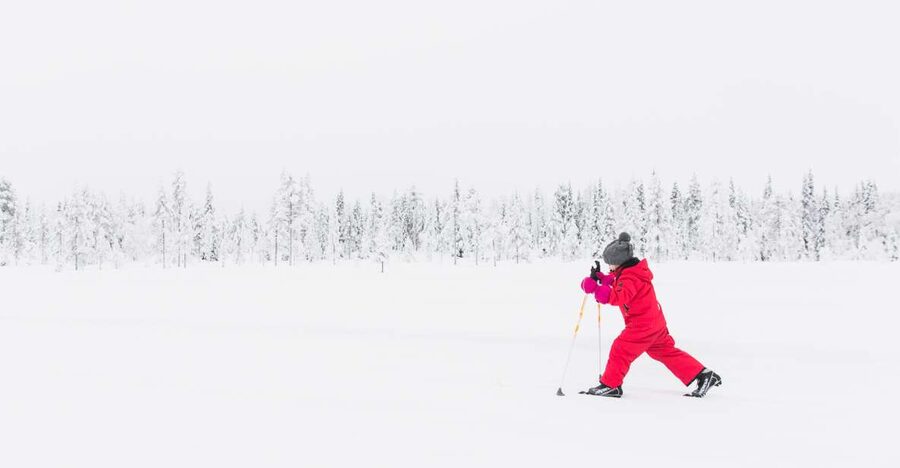 Ruka: Cross-country skiing - The 2-hour flow: gear up, learn technique, then glide on groomed tracks